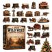 Vintage 2D Acryl Kerst Kalender de l'Avent avec 24 Figurines miniatures