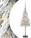 vidaXL Kerstboom met 150 LED met standaard Wit 120 cm PE en Staal