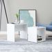 Prolenta Maison Exclusive Set van salontafels, wit, 48x30x45 cm, gemaakt van houtvezel