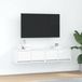 Maison Exclusive - Meuble TV, 2 pièces, blanc, 60x31x25,5 cm, en panneaux de particules