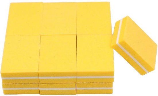 Goodbitz® Nagelbuffer - 25 stuks - Geel - Nagelvijl - Bufferblok
