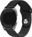 Strap-it Samsung Galaxy Watch 3 45mm Bracelet Hybride en Cuir - Noir