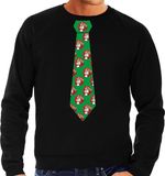 Bellatio Decorations Kersttrui/kerst sweater kerstman met bier - heren XXL