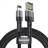 Baseus CALKLF-HG1 Lightning-kabel 2 m Grijs, Zwart