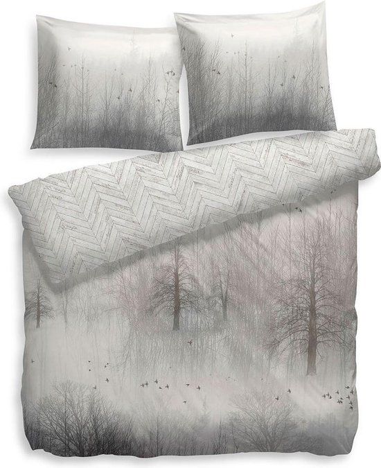 Hecket & Lane Heckett & Lane Will Dekbedovertrek - Eenpersoons - 140x200/220 cm - Grijs