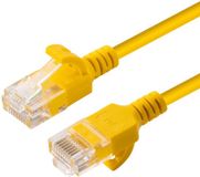Microconnect V-UTP6A075Y-SLIM netwerkkabel Geel 7,5 m Cat6a U/UTP