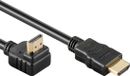 Goobay HDMI kabel - 90° haaks naar boven - HDMI 2.0 (4K 60Hz + HDR) / zwart - 5 meter