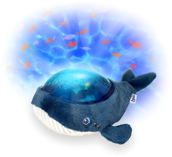 Pabobo Projectorlamp Oceaan - LED Nachtlampje Voor Kinderen - Draadloos - Met Muziek & Micro-USB - Blauw