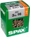 SPAX Schroefdoos SPAX Yellox Hout Platte kop 75 Onderdelen (5 x 50 mm)