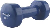 HMS Gietijzeren Dumbbell met Vinyl Coating - 3 kg - Blauw