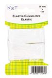 K3T 81281-K3T elastiek, wit, 28 mm x 1 m