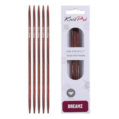 KnitPro Dreamz Dubbele Puntige Naalden 5" (12.5cm) | Maat 2.50mm