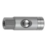RIEGLER Drukknop-veiligheidskoppeling NW 5,5, ARO210, draaibaar, aluminium, G 1/2 IG, werkdruk max. 12 bar, meter, omgevingstemp. -20 °C tot 70 °C