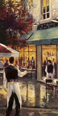 Your Decoration B.V. Kunstdruk Brent Heighton - 5th Ave Cafe 40x80cm
