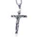 Mendes Lookinggoodtoday Heren Venetiaanse Schakelketting Edelstaat met INRI Kruishanger