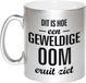 Bellatio Decorations Shoppartners Bv Dit is hoe een geweldige oom eruitziet cadeau koffiemok / theebeker - zilverkleurig - 330 ml