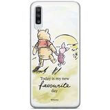 ERT GROUP Samsung A70 hoes - Disney Winnie The Pooh en Friends 012 - 100% passend aangepast aan de vorm van de mobiele telefoon - TPU