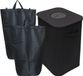 Relaxdays Statiegeld prullenbak - 100 l - 2 tassen - zwart
