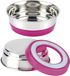 Croci Steel Bowl Fluo, 470 ml, Fuchsia