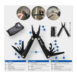 Brilliant Tools Mes en multifunctionele tang - 1 stuk