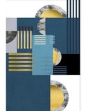 MANI TEXTILE - Tapijt Jodhpurblauw, 160 x 230 cm
