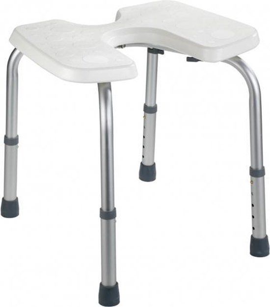 Wenko Secura Toiletstoel - Zilver - RVS - In hoogte verstelbaar