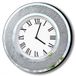 DMDFIRST Bling zilveren ronde spiegelklok 30,5 cm.