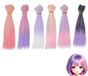 Mèches de cheveux pour poupées, 6 couleurs, 15 cm, synthétiques, pour la création de poupées faites maison