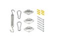 Feel Furniture - Voile d'ombrage - Kit de fixation - Inox
