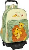 Mufasa Schoolrugzak met Wielen Groen Beige 33 x 42 x 14 cm