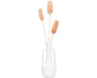 QUVIO Vaas - Wit - Keramiek - 26 cm