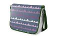Bonamaison Digitaal bedrukte Messenger schooltas met kaki riem voor studenten, crossbody tas, koerierstas, schoudertas voor kinderen, meisjes, jongens, maat: 29x36 cm