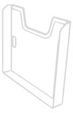 Exacompta 62740D enkel element A4 horizontaal kantoor grijs licht 100 stuks