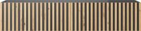 Selsey Telire - RTV kast 138.6 cm - Zwart met lamellenfront eiken artisan