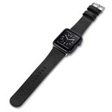 X-Doria Lux Band Apple Watch 38mm Zwart Leer