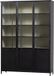 WOOOD Exhibit 3-deurs Vitrinekast XL - Metaal - Zwart - 200x140x44 cm