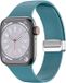 By Qubix - Siliconen bandje - Cyaan - Geschikt voor Apple Watch 44mm / 45mm / 46mm / 49mm