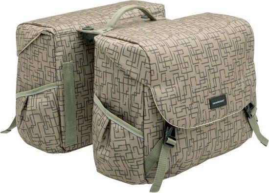 New Looxs Ivy Mondi Joy Dubbele Fietstas Racktime - 38 liter - Walnoot