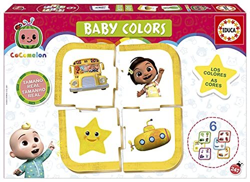 Educa 19134 Cocomelon Baby Colors educatief spel voor baby's, vanaf 24 maanden