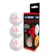 Donic-Schildkröt 608334 Exclusieve Tafeltennisballen, 3 Sterren, Poly Kwaliteit 40+, 3 Stuks in Doos, Wit