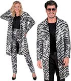 Widmann Shiney Stripes Pailletten Jas Zebra XXL