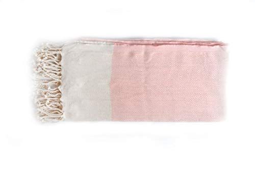 Bonamaison Katoen Pesthemal Strand- en Badhanddoek - 98 x 172 cm - Lichtgewicht & Zacht