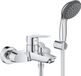 Merkloos GROHE Start - eengreeps badkraan (1/2 inch, wandmontage, met temperatuurbegrenzer), chroom