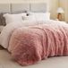 Intelligent Design Brielle, langharig imitatiebont dekbedset, pluche omkeerbaar, trendy ombre-ontwerp, modern, gezellig beddengoed voor alle seizoenen, bijpassende sham, full/queen (229 x 229 cm)