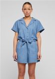 Urban Classics Light Denim Resort Playsuit 3XL Blauw