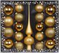 Inge-glas Inge goods Kerstballen met piek - 19st - glas - goud - 4-6-8 cm