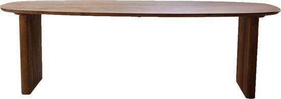 Giga Meubel Eettafel Aya - Deens Ovaal - Mangohout - Naturel - 180cm