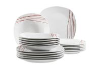 Mäser Sencilla, 18-delig servies set voor 4 personen, wit porselein