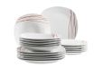 Mäser Sencilla, 18-delig servies set voor 4 personen, wit porselein