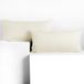 DecoKing Amber-kussenslopen 40 x 80 cm, katoen, rits, ecru, 2 stuks